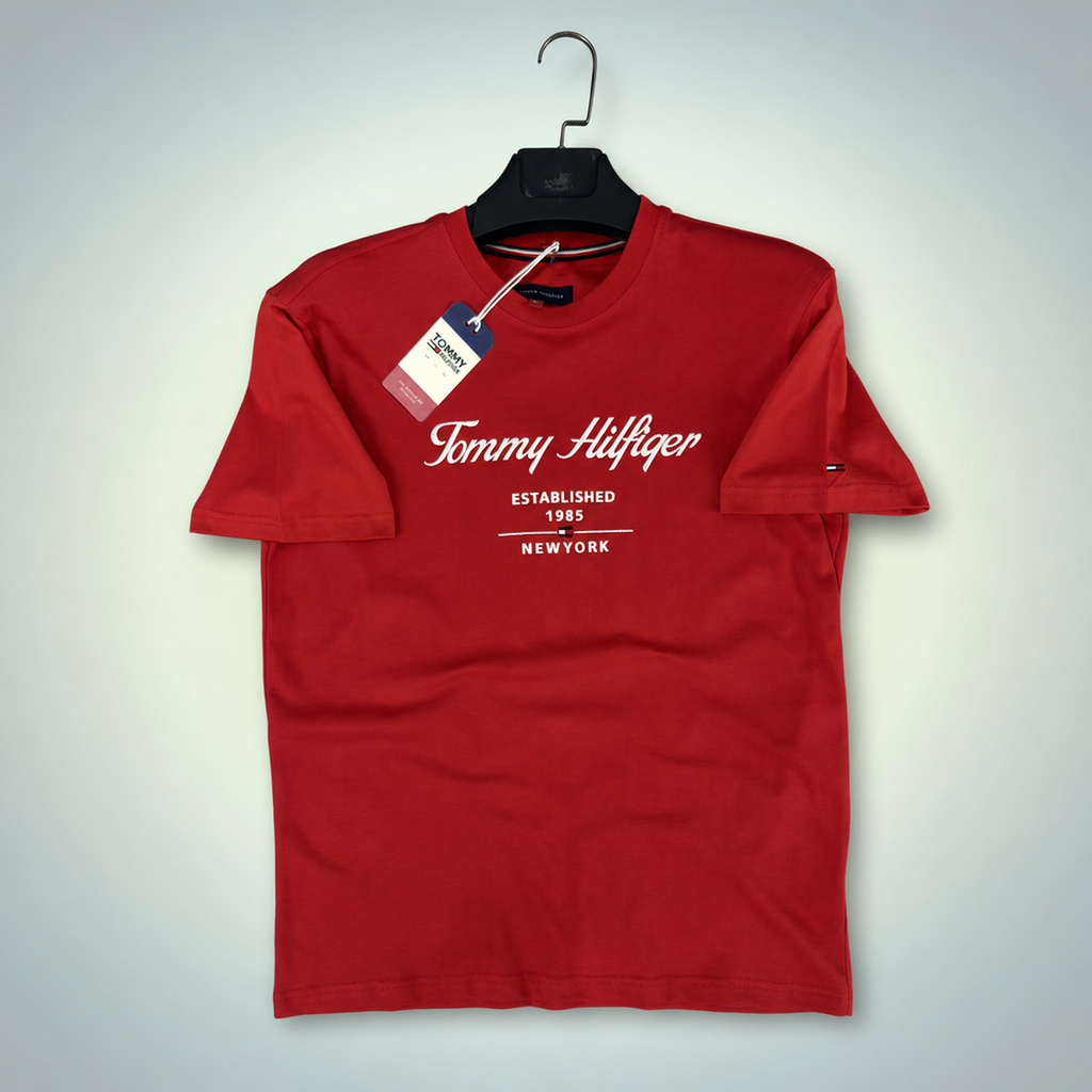 Tommy Hilfiger moška majica, Rdeča. Vrhunska kakovost
