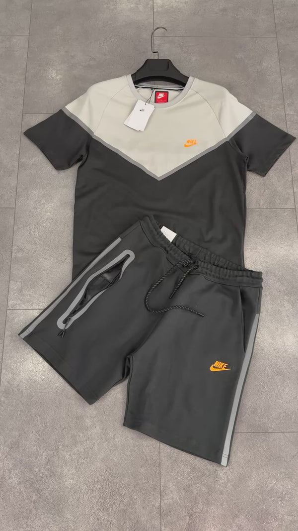 Nike Reflective Tech Fleece moški komplet s kratkimi hlačami, grafit - siva. Vrhunska kakovost