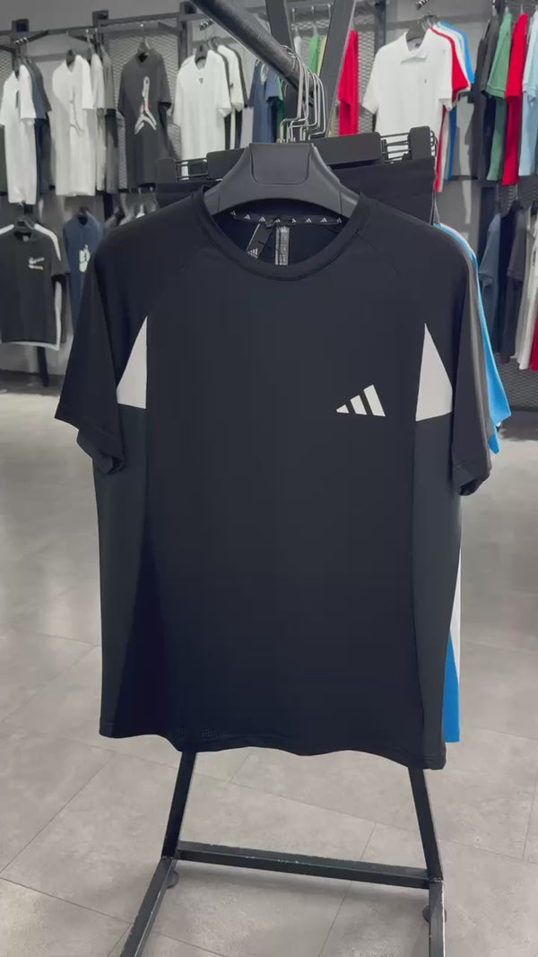 Adidas moški športni komplet s kratkimi hlačami, črn. Vrhunska kakovost