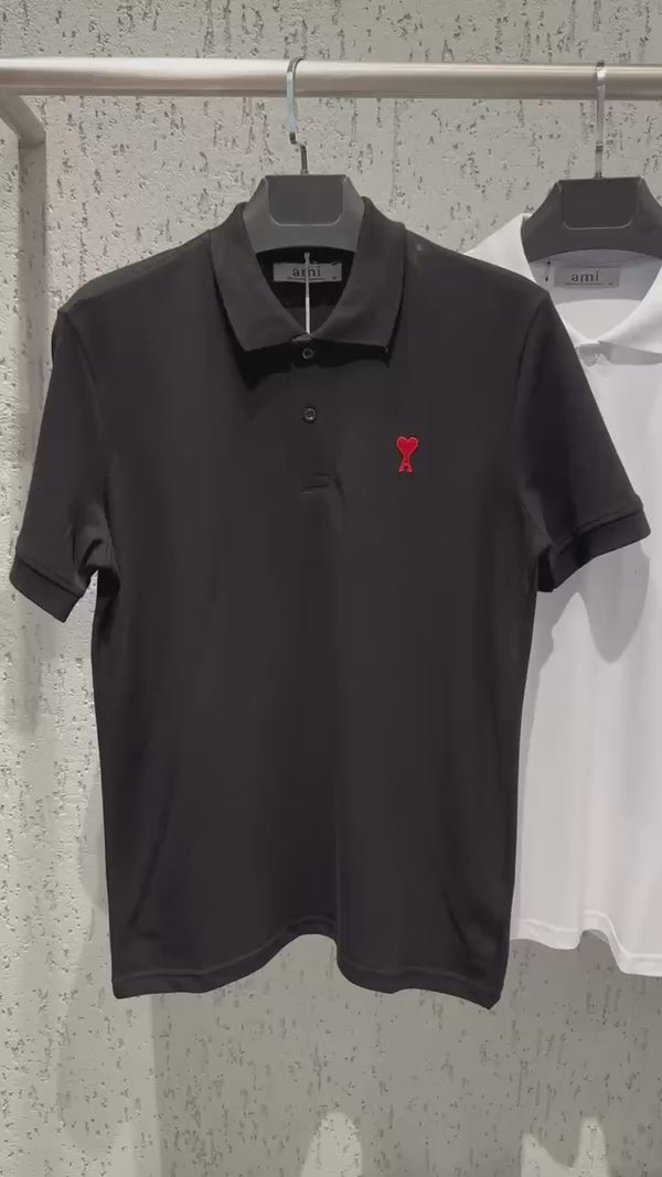Ami moška polo majica, temno modra. Vrhunska kakovost