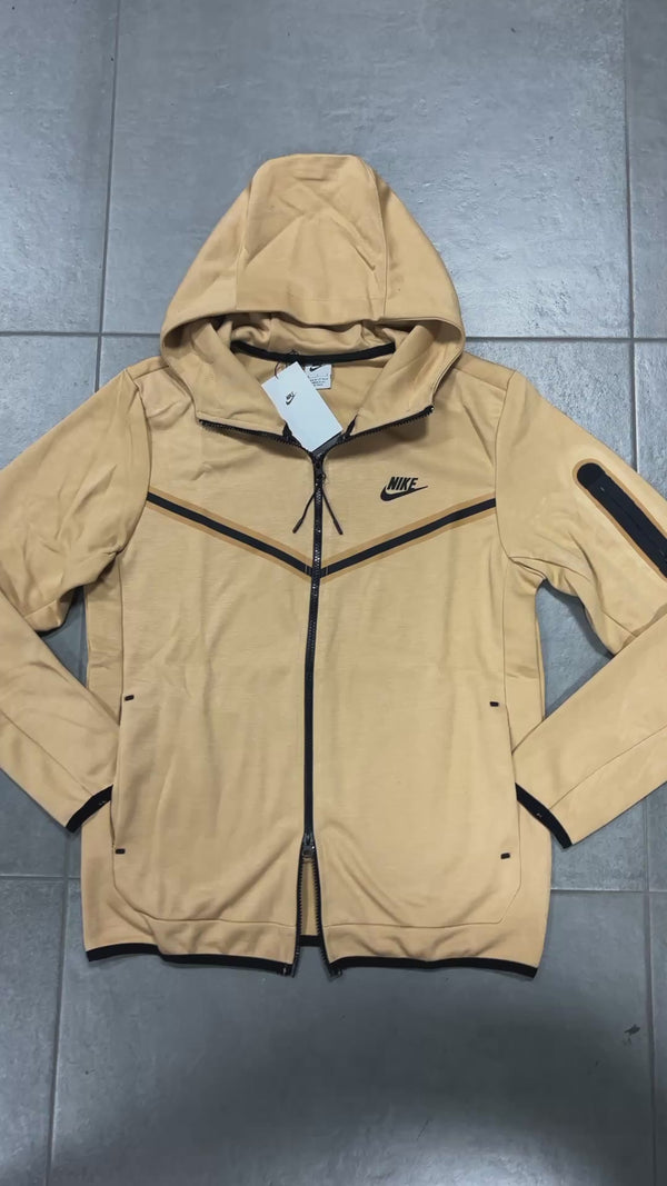 Nike Tech Fleece moška jopica, kamelja barva. Vrhunska kakovost