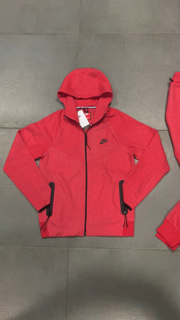 Nike Tech Fleece moška trenirka, koralna. Model 2023. Vrhunska kakovost