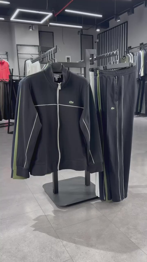 Lacoste Moška Trenirka. Zelena. Raven kroj